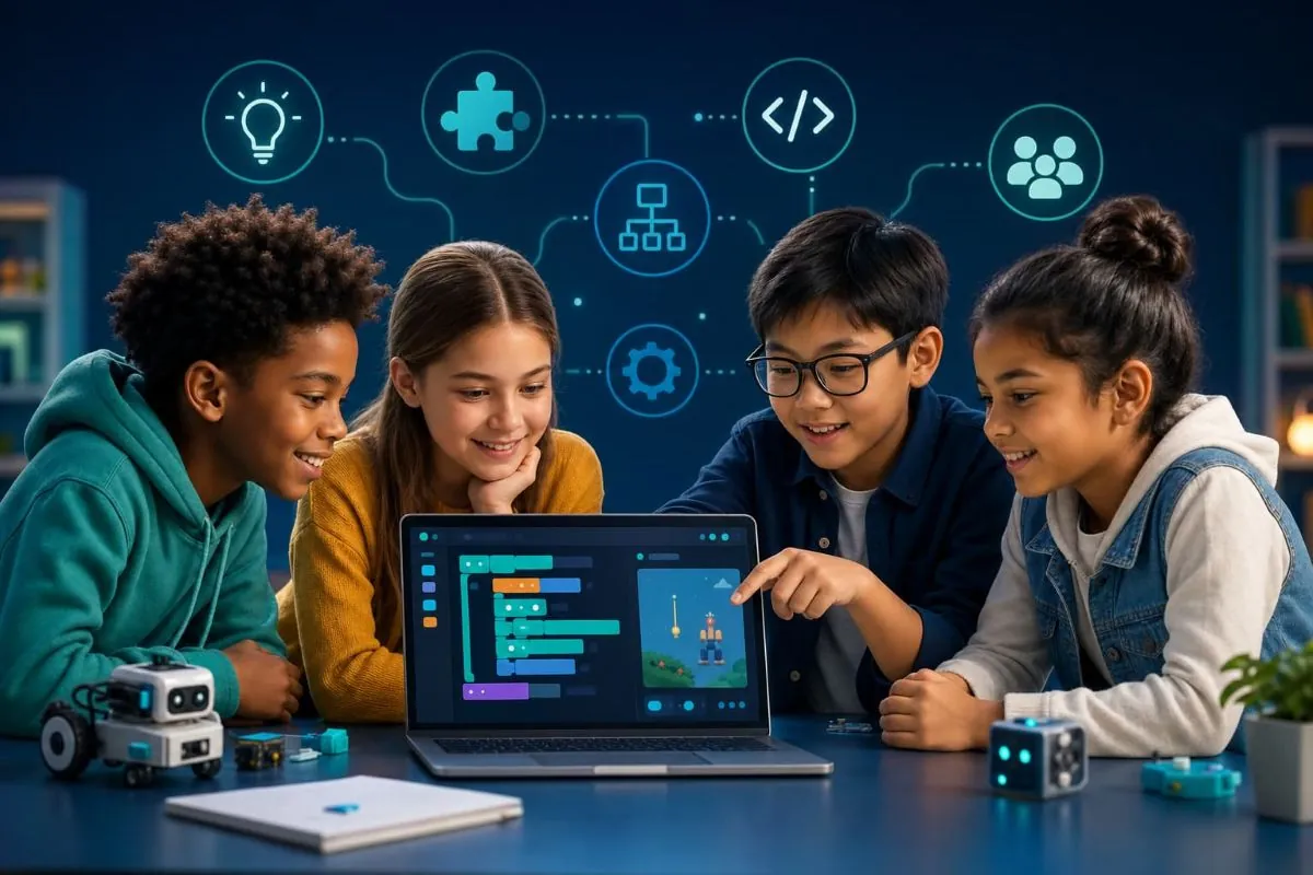 Benefits of Learning Coding at a Young Age tutorial illustration