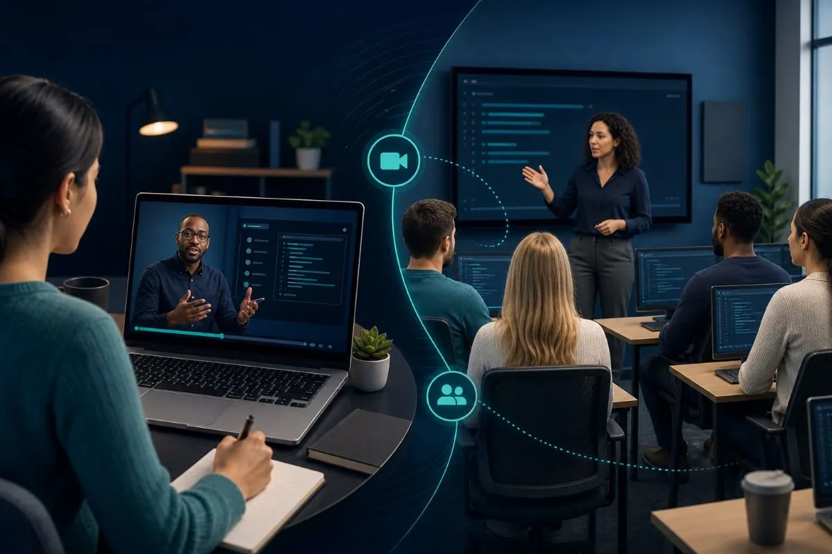 Online vs In-Person Computer Training: Benefits, Limitations and How to Choose tutorial illustration