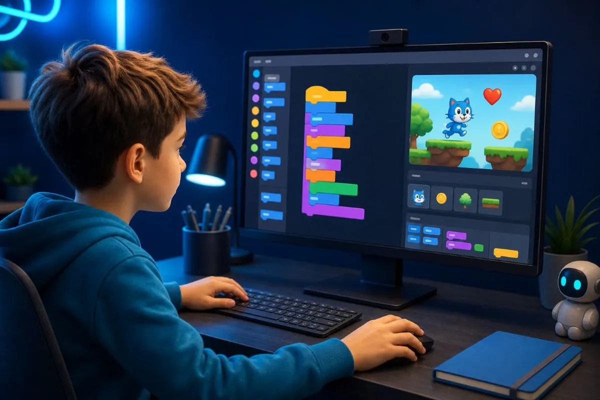 Scratch Programming for Children: A Practical Beginner's Guide tutorial illustration